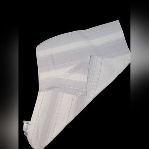 Ugg 100% Cotton Gray/blue and White Striped Blanket Scarf OS